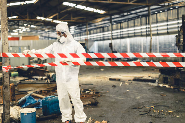 Professional Unattended Death Cleanup technician working in Red Bud, IL